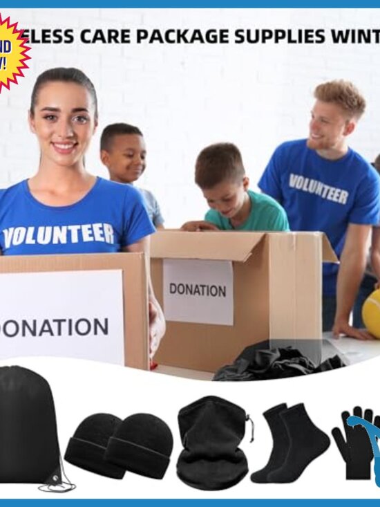 Winter Care Package Set - Beanies, Gloves, Socks, Neck Warmers, Bags main image 3